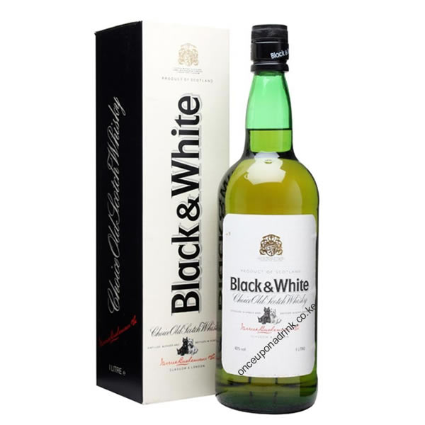 Black & White 1L Alcohol Delivery Eldoret