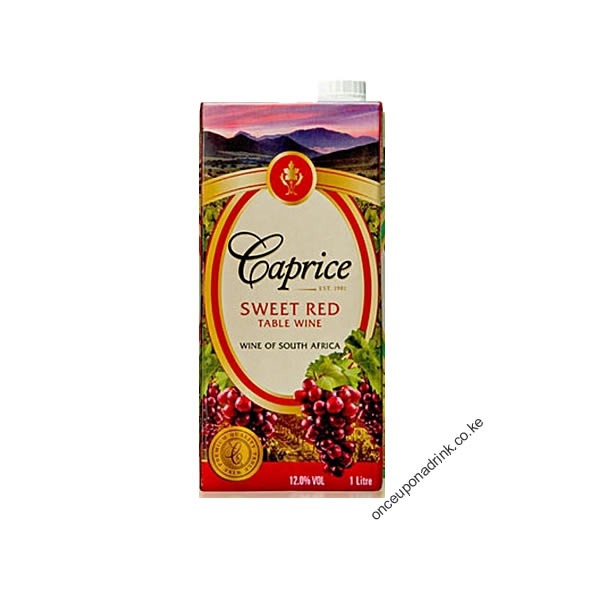 Caprice Sweet Red 1L tetra pack Alcohol Delivery Eldoret